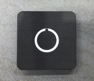 Floating Clear Horizontal LED Sign And Doorbell